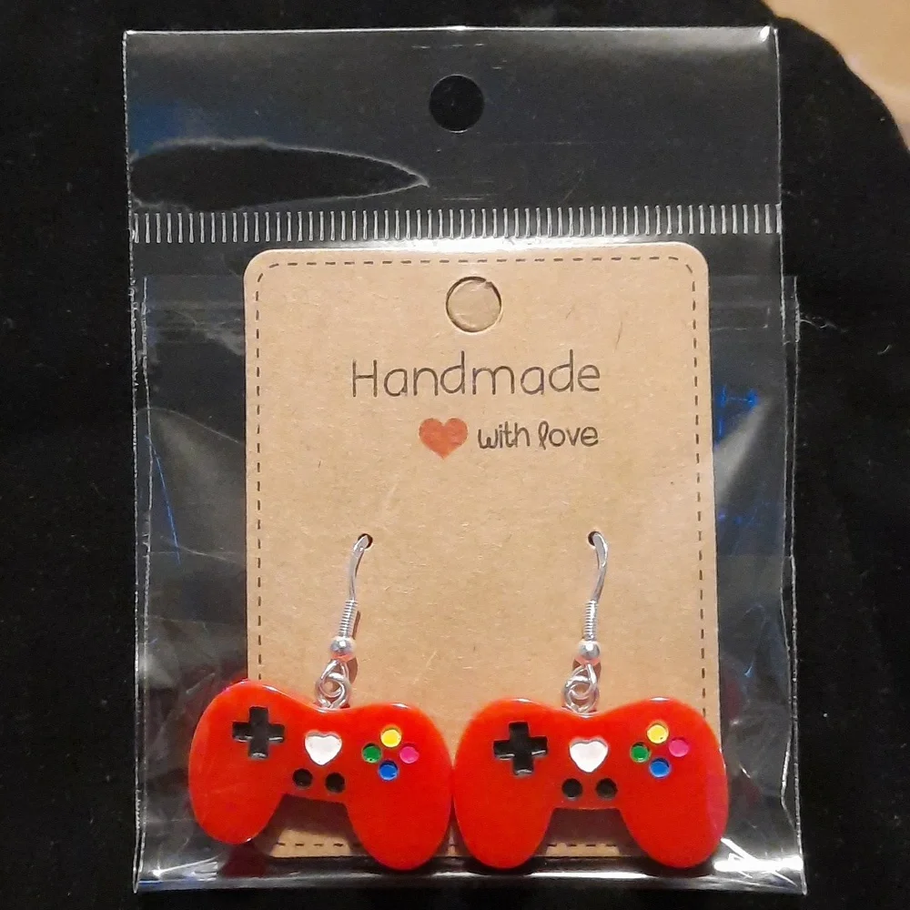 Video game controller hook earrings NEW - Picture 1 of 5